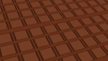 Animé abstrait modèle avec géométrique éléments dans le forme de Chocolat. marron pente Contexte video