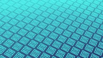animated abstract pattern with geometric elements in blue tones gradient background video