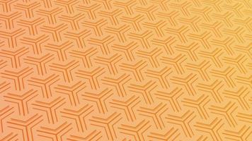 animiert abstrakt Muster mit geometrisch Elemente im Gelb Orange Töne Gradient Hintergrund video