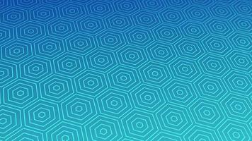 animated abstract pattern with geometric elements in blue tones gradient background video