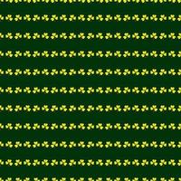 SAINT PATRICK'S DAY seamless pattern with clover vector