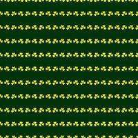 SAINT PATRICK'S DAY seamless pattern with clover vector