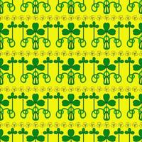 SAINT PATRICK'S DAY seamless pattern with clover vector