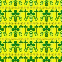 SAINT PATRICK'S DAY seamless pattern with clover vector