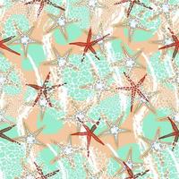 seamless pattern with starfish. trendy nautical print. childish cute pattern for kids. underwater world of the ocean. vector