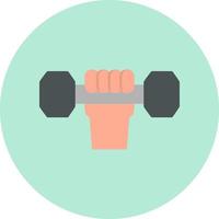 Hand Dumbbell Vector Icon