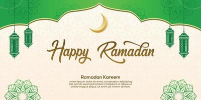 Ramadan Kareem Islamic Background vector. Happy Islamic New Hijri Year. Graphic design for the decoration of gift certificates, banners and flyer. vector
