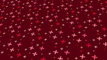 animated abstract pattern with geometric elements in red tones gradient background video