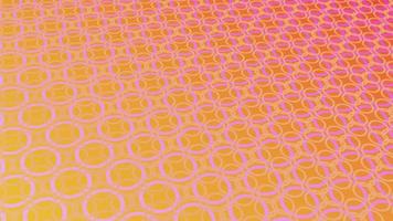 animated abstract pattern with geometric elements in pink-gold tones gradient background video