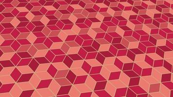 animated abstract pattern with geometric elements in red tones gradient background video