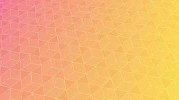 animiert abstrakt Muster mit geometrisch Elemente im rosa-gold Töne Gradient Hintergrund video