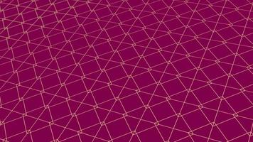 animiert abstrakt Muster mit geometrisch Elemente im rosa-gold Töne Gradient Hintergrund video