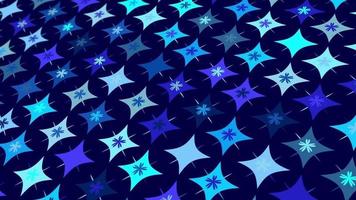 animated abstract pattern with geometric elements in blue tones gradient background video