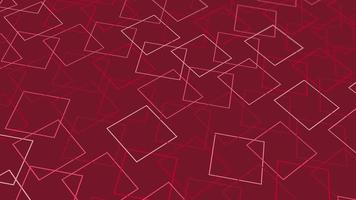 animated abstract pattern with geometric elements in red tones gradient background video