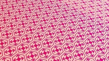 animated abstract pattern with geometric elements in pink-gold tones gradient background video