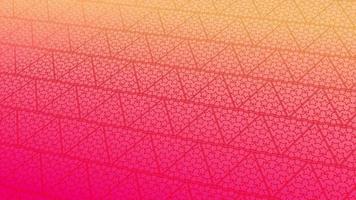 animated abstract pattern with geometric elements in pink-gold tones gradient background video