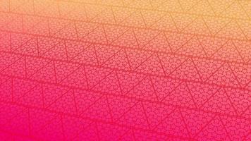 animated abstract pattern with geometric elements in pink-gold tones gradient background video