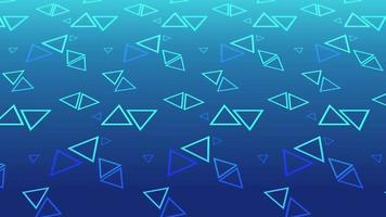 animated abstract pattern with geometric elements in blue tones gradient background video