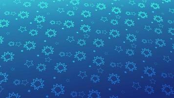 animated abstract pattern with geometric elements in blue tones gradient background video