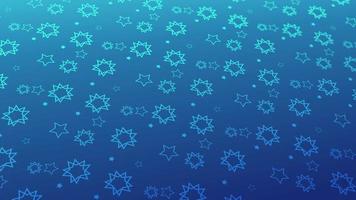 animated abstract pattern with geometric elements in blue tones gradient background video