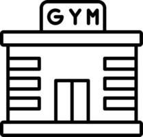 icono de vector de gimnasio