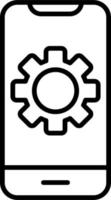 Phone Setting Vector Icon