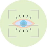 icono de vector de exploración ocular