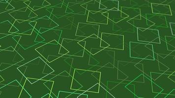 animated abstract pattern with geometric elements in green tones gradient background video