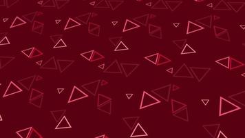 animated abstract pattern with geometric elements in red tones gradient background video