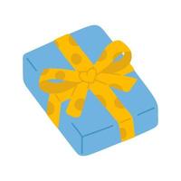 caja de regalo de garabato vector