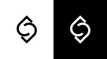 letter s logo synchronize vector monogram initial illustration icon style Design template