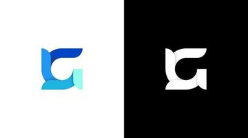 letter G logo vector monogram initial illustration icon style Design template