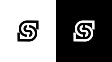 letter s logo technology vector monogram initial illustration icon style Design template