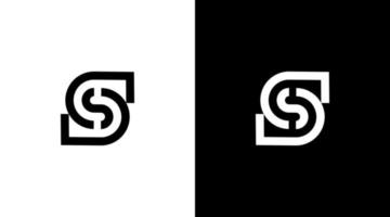 letter s logo technology vector monogram initial illustration icon style Design template