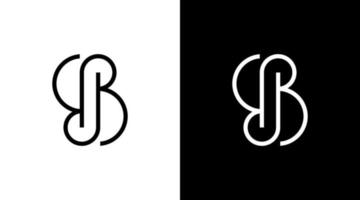 letter b logo fashion vector monogram initial illustration icon style Design template