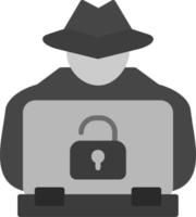 Hacker Cyber Attack Vector Icon