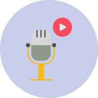 jugar podcast vector icono