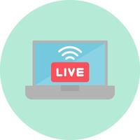 Live Streaming Vector Icon