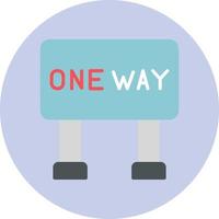 One way - Free signaling icons