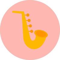 icono de vector de saxofón