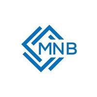 mnb letra logo diseño en blanco antecedentes. mnb creativo circulo letra logo concepto. mnb letra diseño. vector
