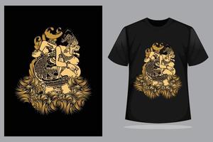 vector illustration of a cool t-shirt design, suitable for your business t-shirt design