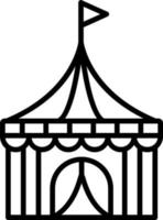 Circus Tent Vector Icon