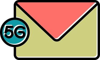 5g Email Vector Icon