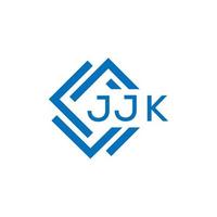 jjk letra logo diseño en blanco antecedentes. jjk creativo circulo letra logo concepto. jjk letra diseño. vector