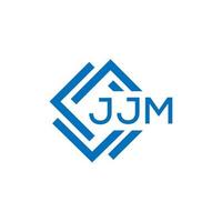 JJM letter logo design on white background. JJM creative circle letter logo concept. JJM letter design. vector