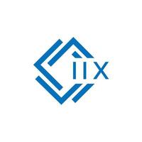 IIX letter logo design on white background. IIX creative circle letter logo concept. IIX letter design. vector