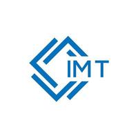 IMT letter logo design on white background. IMT creative circle letter logo concept. IMT letter design. vector