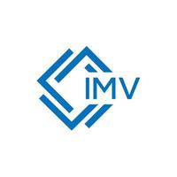 imv letra logo diseño en blanco antecedentes. imv creativo circulo letra logo concepto. imv letra diseño. vector