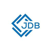 jdb letra logo diseño en blanco antecedentes. jdb creativo circulo letra logo concepto. jdb letra diseño. vector